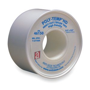 Cao Su Non, PTFE, Màu Trắng, Rộng 1/2in x Dài 520in (Thread Sealant Tape)