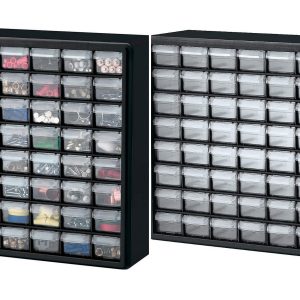 Tủ Chứa Dụng Cụ Bằng Nhựa, 64 Ngăn, Cao 15-13/16" (Drawer Bin Cabinet)